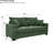 69" Classic Loveseat Sofa With 2 Pillows-1410660573