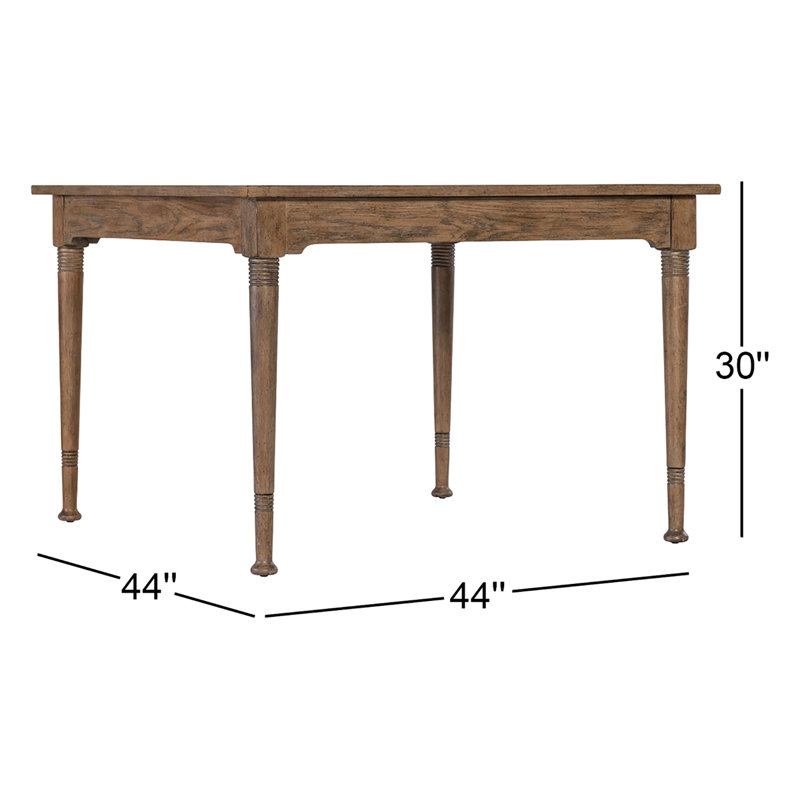 Table de salle à manger carrée L 44 po x l 44 po Alcy
