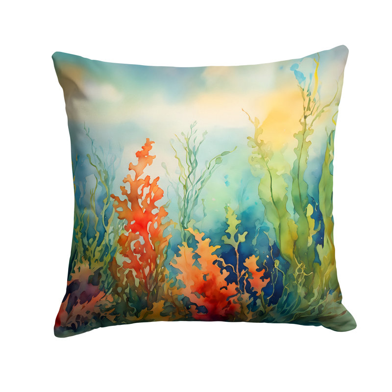 Nautical Other/No Pattern Outdoor Throw Pillow, 14"H x 14"W