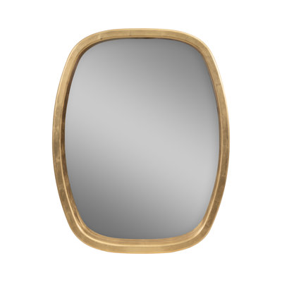 Elegant Wall Mounted Mirror Artistic Curved Frame Large Reflective Surface Mirrors Category