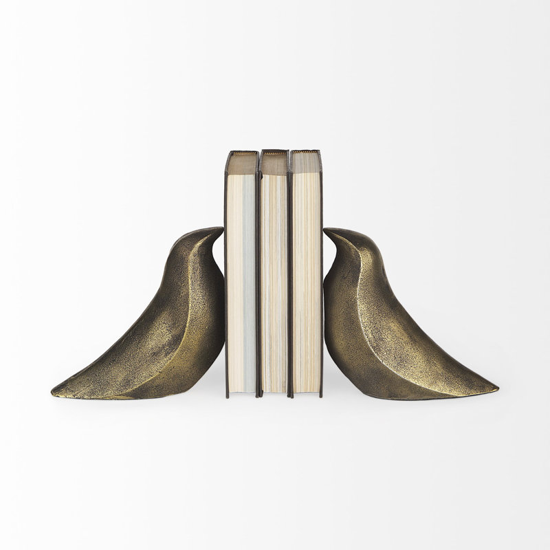 Rustic Aluminum Bookends