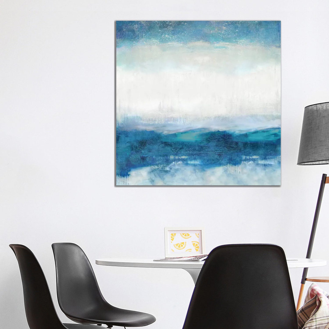 Aqua Motion by Jaden Blake - Wrapped Canvas Painting
