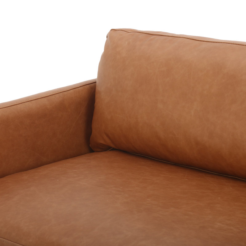 Diana Sofa, Sonoma Butterscotch Genuine Leather, Beige