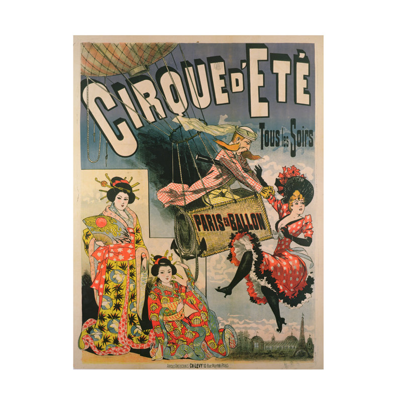 «French School Paris En Ballon At Thecirque Dete», art sur toile, H 24 po x l 18 po
