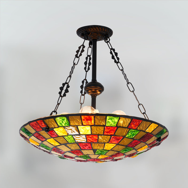 Luminaire suspendu Tiffany 5 lumières Chapple