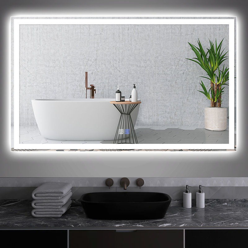 Kolston Metal Rectangle Wall Mirror, 36" x 60"