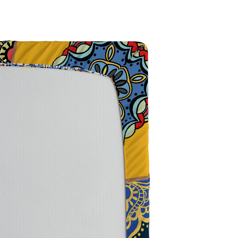 Spires Microfiber Patchwork Fitted Sheet, Full Fitted Sheet