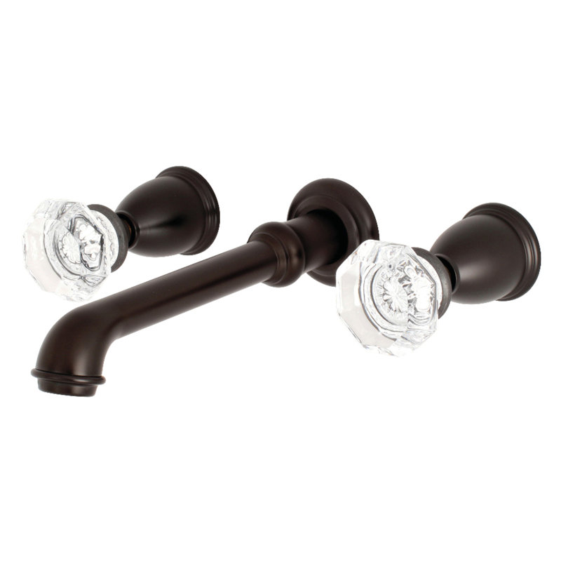 Kingston Brass Celebrity Two-Handle 3-Hole Wall Mount Roman Tub Faucet, Oil Rubbed Bronze