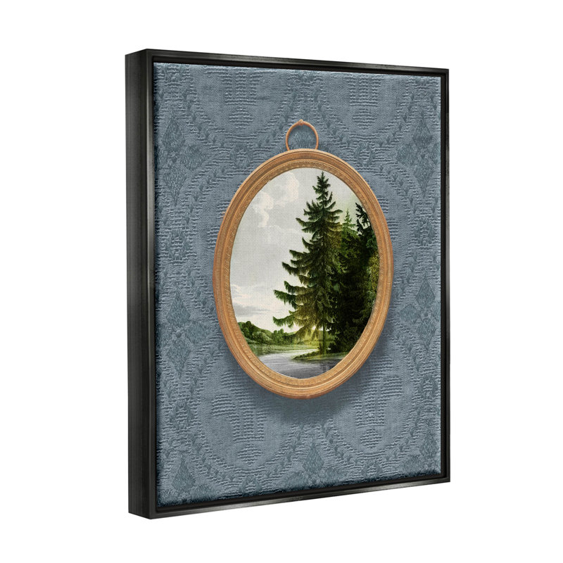 Art mural sur toile flottant avec vue de scène d'arbre par Vision Studio, H 31 po x l 25 po x P 1,7 po