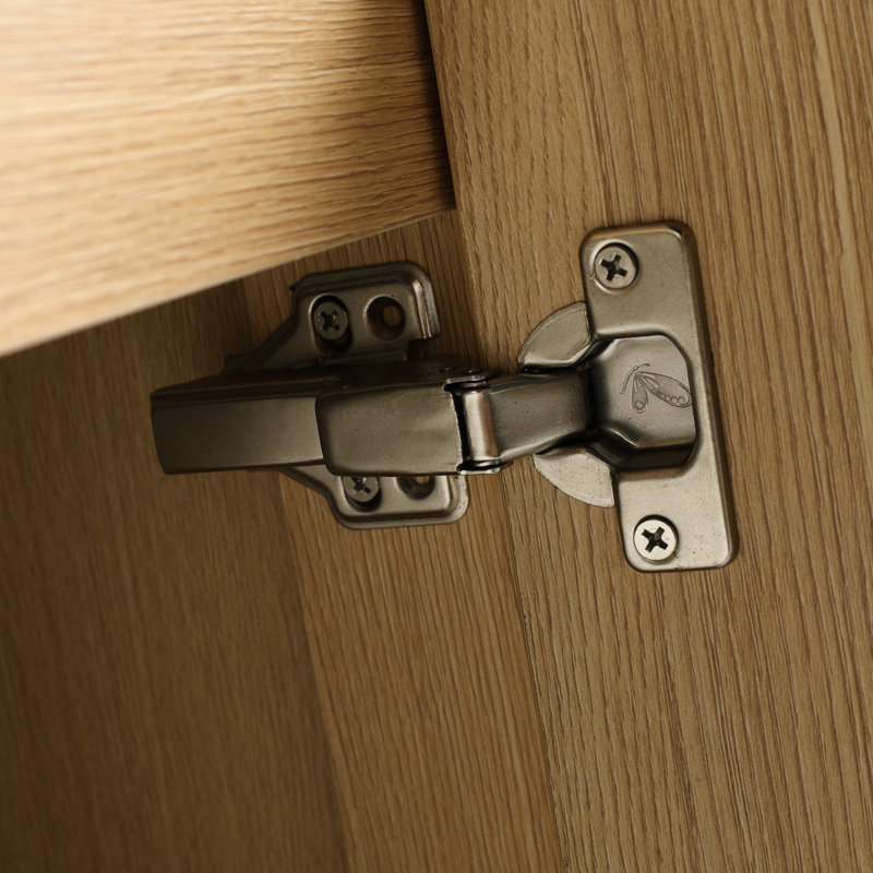Armoire de salle de bain 24 po en contreplaqué de chêne avec rangement pour meuble-lavabo moderne 2 portes