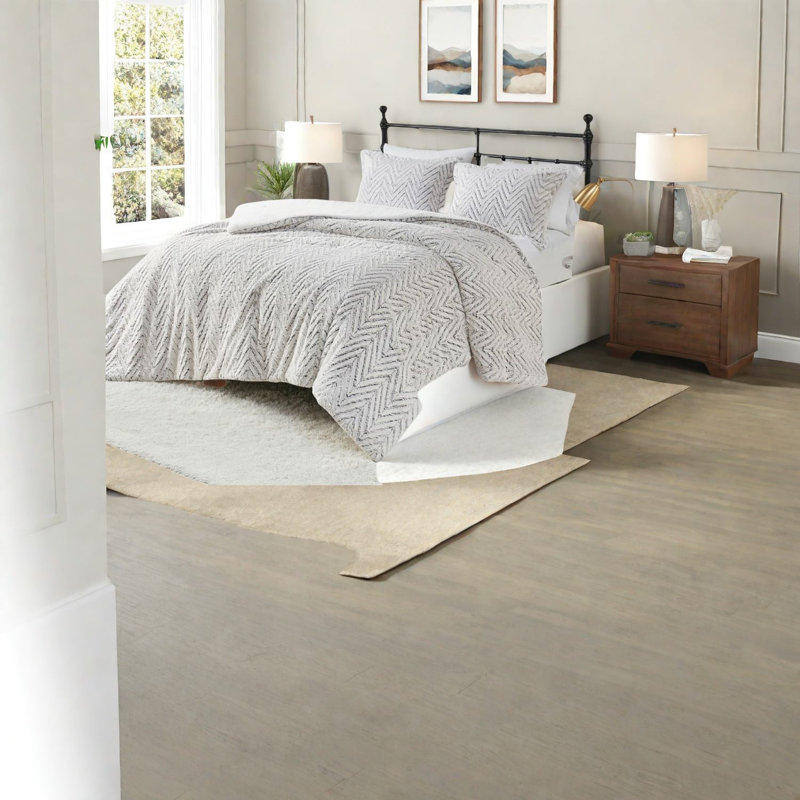 Luxurious Faux Fur Bedding Sets, Chevron Design For Home