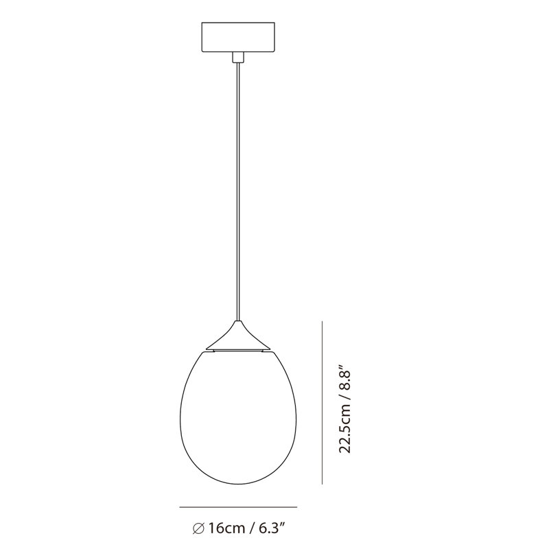 1 - Light Pendant, 8.8" H x 6.3" W x 6.3" D, Champagne Gold