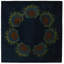 Tapis carré bleu marine Orlando