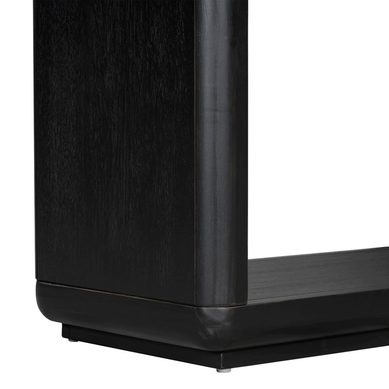 Console, table étroite avec rangement pour le salon, le vestibule et la chambre à coucher, Noir