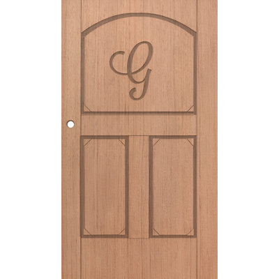 Porte standard en bois massif 80 po