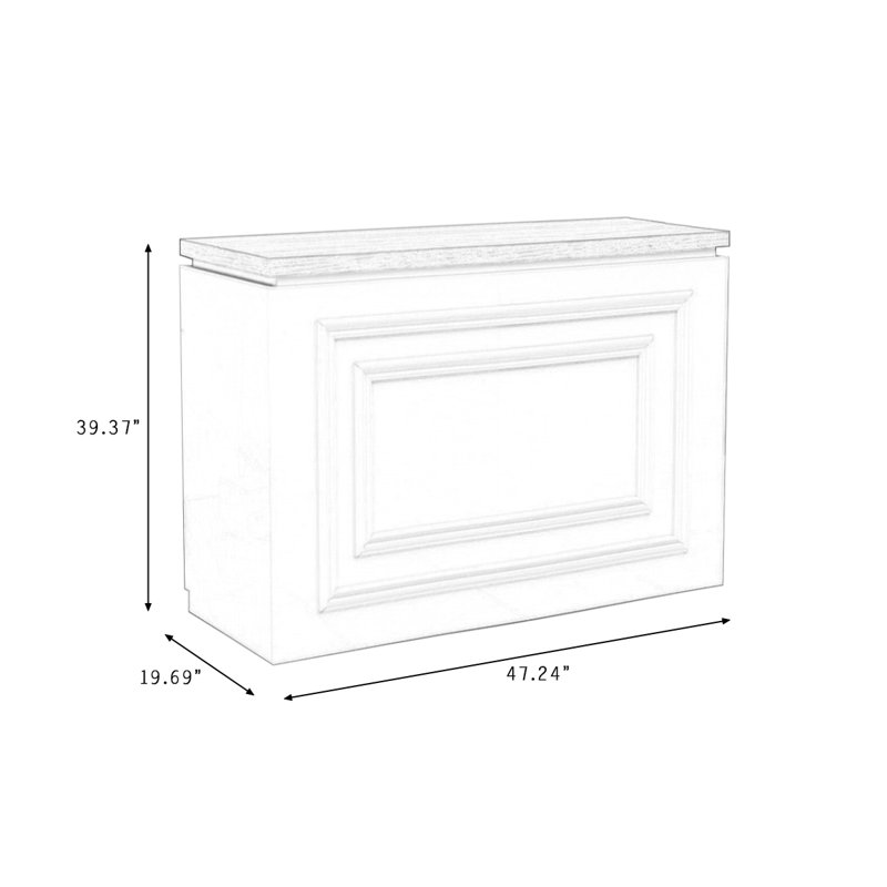 Bureau de réception rectangulaire Modern, 47.24