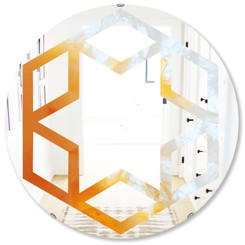 Miroir mural Hexagon Star, H 31,5 po x l po