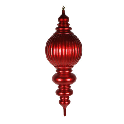 35" Red UV Candy Stripe Finial