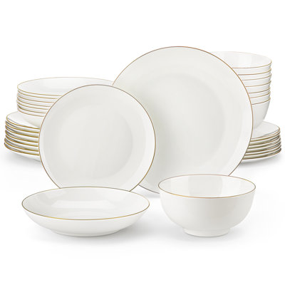 32 Piece Ceramic Dinnerware Set - Service for 8
