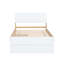 De lit simple et élégant avec lit gigogne fonctionnel en chêne blanc brillant pour chambre à coucher, compact-88844404-88844393