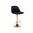 Upholstered Adjustable Height Counter Stool with Metal Frame-370299522