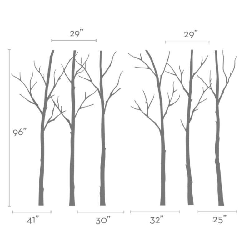 Plants & Flowers Non-Wall Damaging Accent, 96" H x 41" W