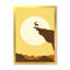 «Minimalistic Deer at Sunset on Mountain Top Sunset», impression sur toile-59709670-59709662