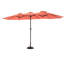 Grand parasol d'extérieur double face 14,8 pi avec manivelle (sans base)-1115745844-1115745845