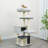 54" Cat Tree with Condo, Scratching Posts, and Rope Toy