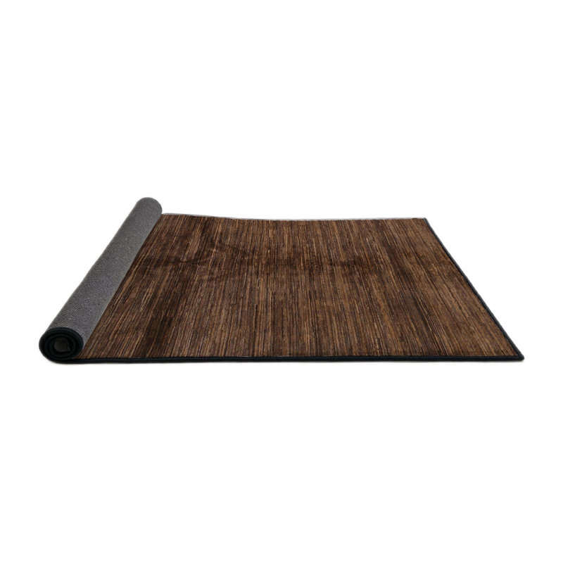 Tapis abstrait à motif abstrait moderne, Rond 8 pi