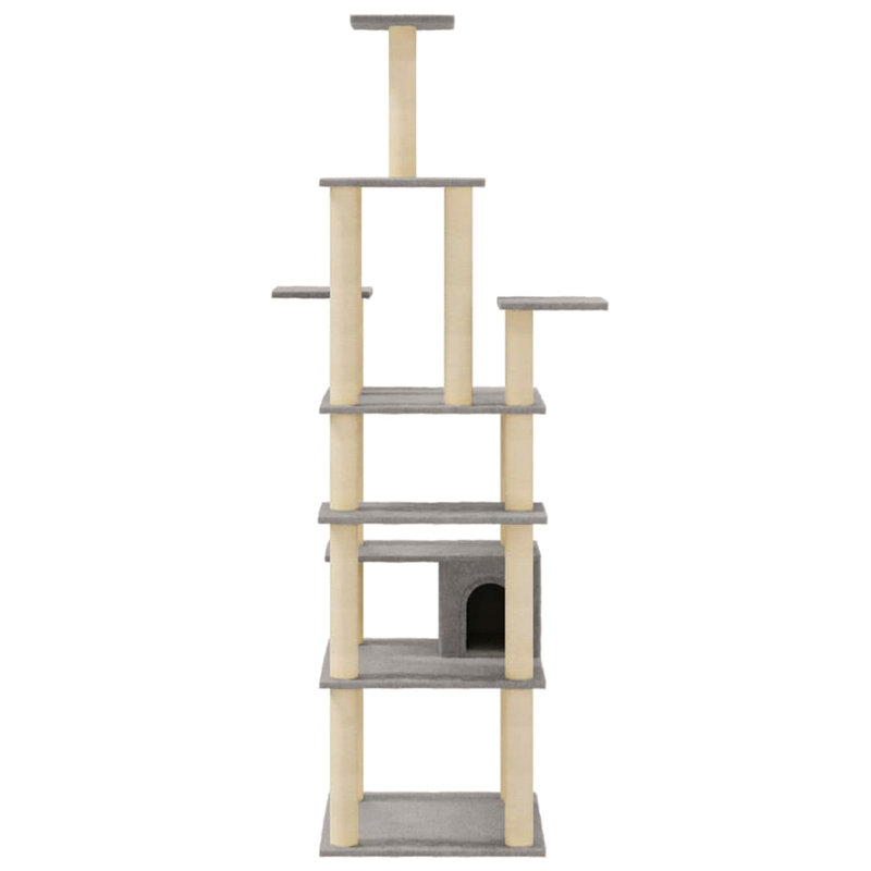 Edwards 183cm H Cat Tree, Grey/Beige