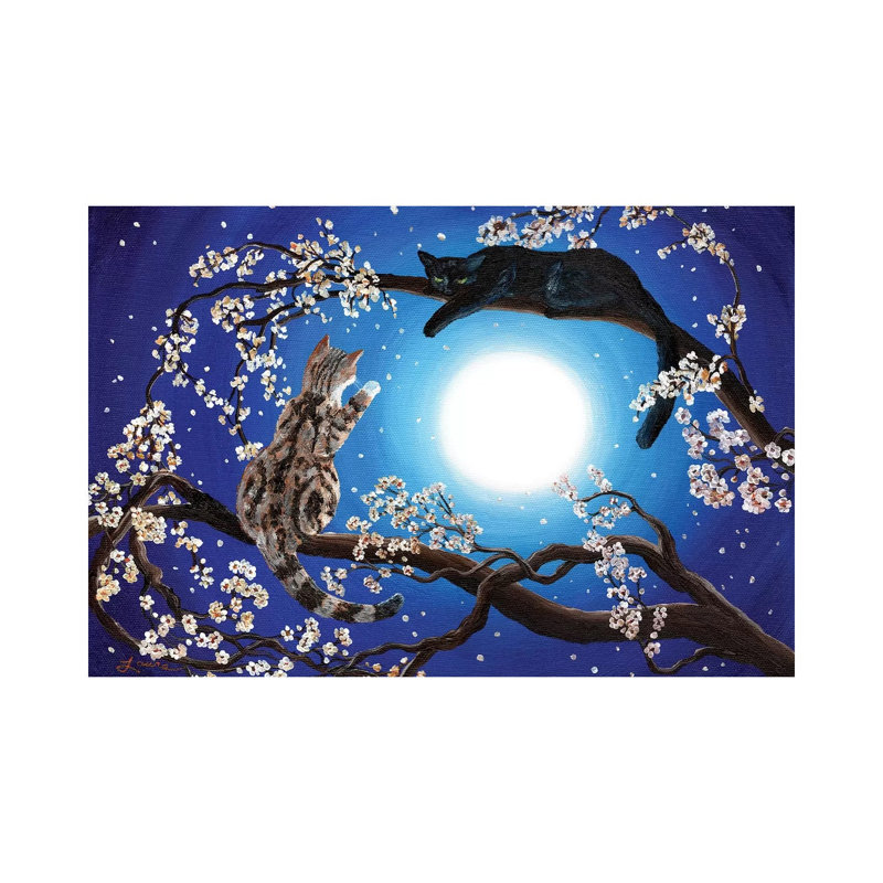 Jake And Sasha 1 Piece Wrapped Canvas Wall Art, 30.48 cm H x 45.72 cm W