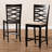 Upholstered Counter Stool with Solid Wood Frame-356188771