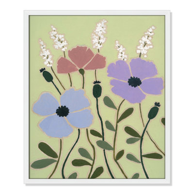Maura "Woodblock Floral III" Print