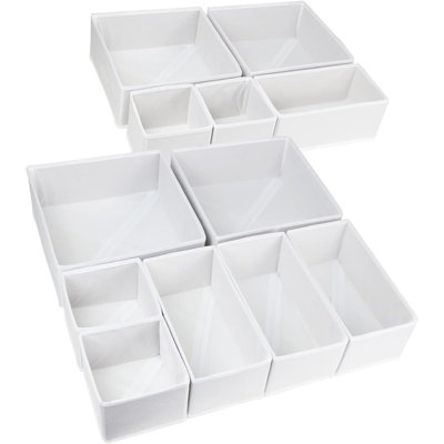 12 Pack Drawer Organizers for Clothing, Foldable,Clothing,Socks,Bra,Multi-pack Storage Box