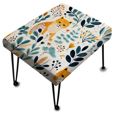 Wilbanks - Animal Print Rectangle Ottoman