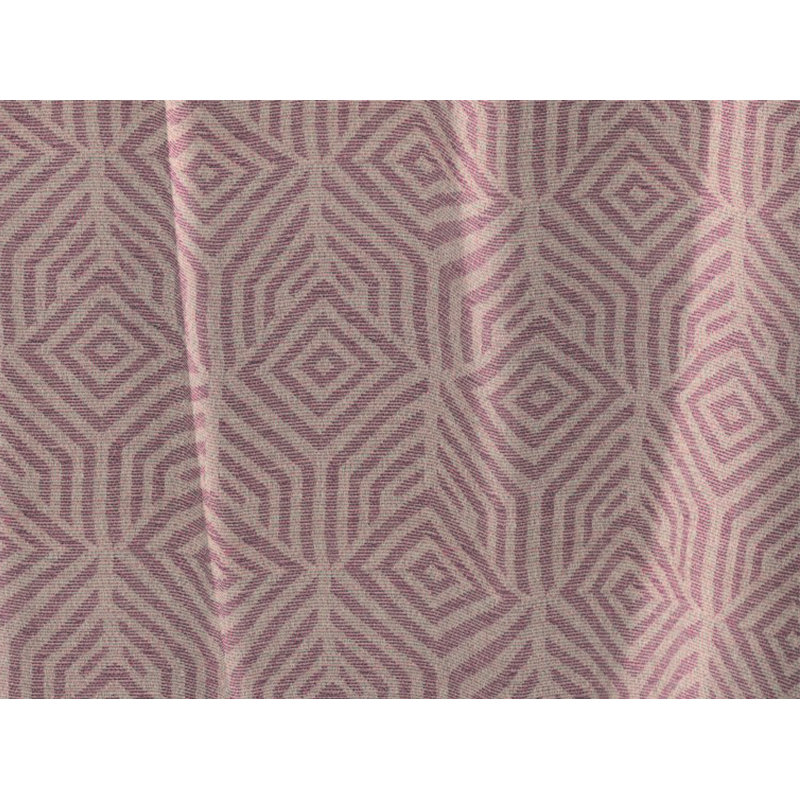 Caleigh Easy Diamond Slot Top Opaque Curtain, Rosy Brown/Misty Rose, 145 W x 225 D cm