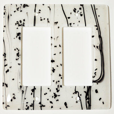 Mardi Gras No Subject 2 - Gang Rocker Wall Plate Aquila Art Glass