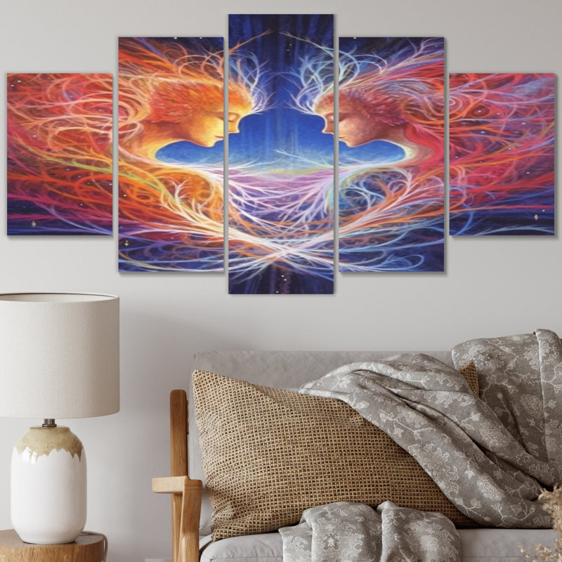 Obrien - Romantic Wall Decor - 5 Panels