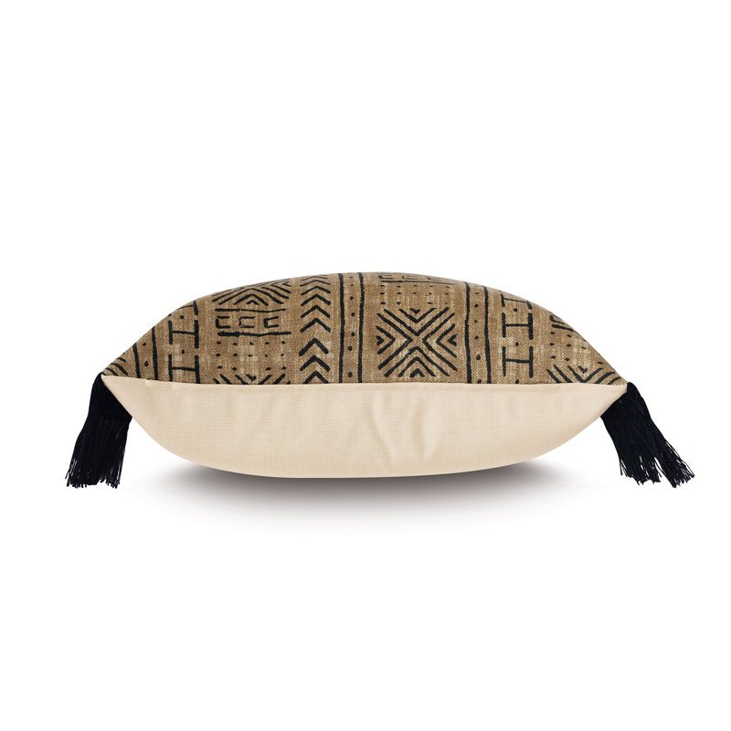 Seydou Lumbar Indoor/Outdoor Pillow Cover & Insert, Natural