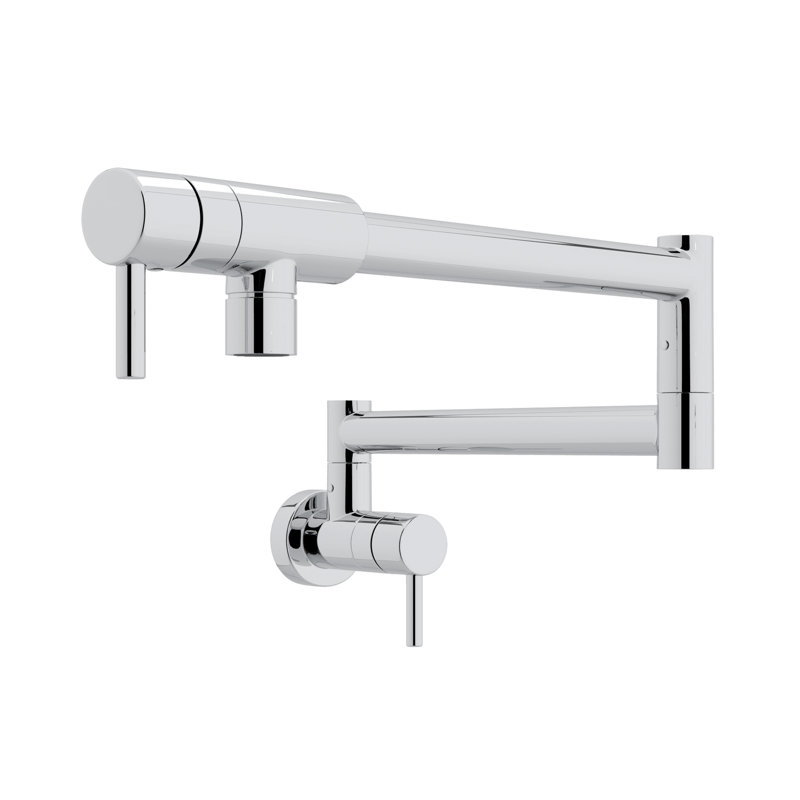 Modern Rohl Pot Filler, Polished Chrome