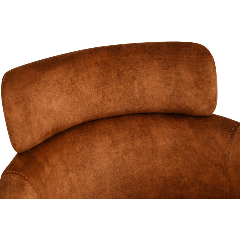 Yara Velvet Dining Chair, Cognac Velvet