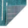 Tapis bleu à motif géométrique