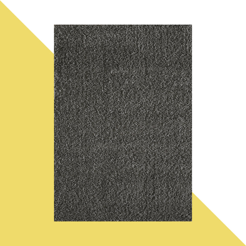 Esterly Solid Colour Shag Area Rug, Rectangle 60 x 110cm