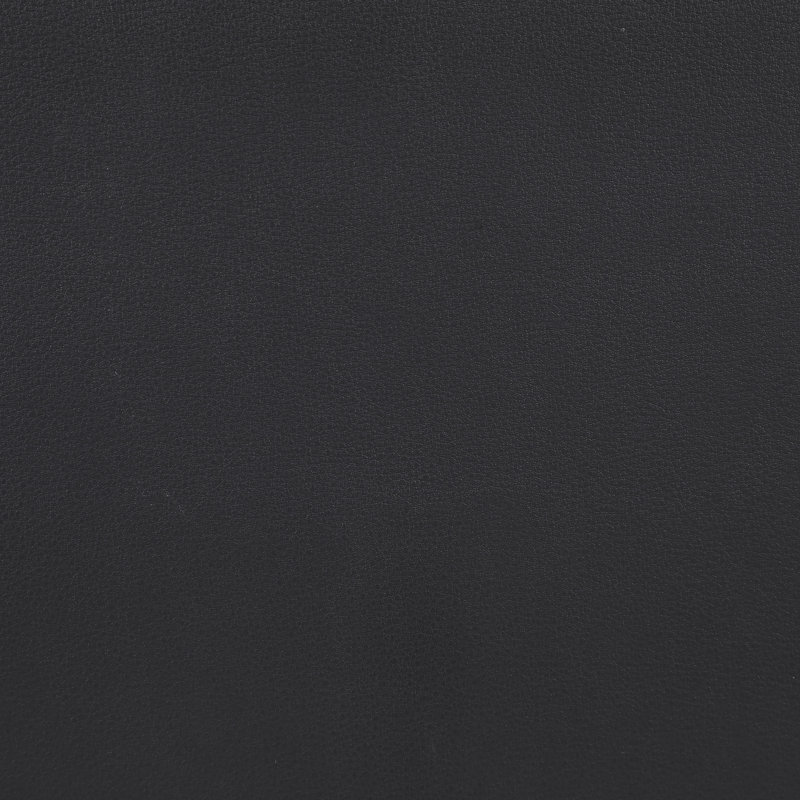 Homere Upholstered L-Shaped Sectional Reversible, Black Vegan Leather