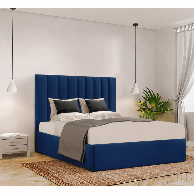 Besar Upholstered Ottoman Storage Bed, Single (3'), Parliament