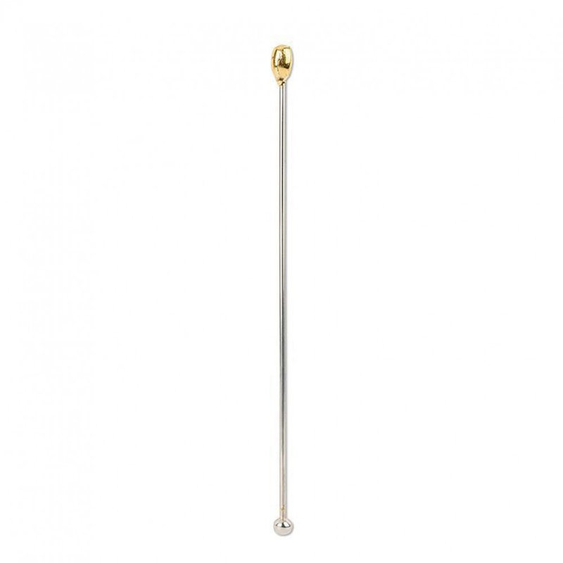 Ensemble de 12 bâtonnets ovales dorés, Or, argent