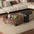Marble Top Coffee Table Set