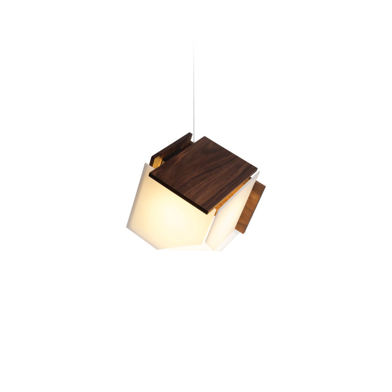 Mica L 1 - Light Pendant, Dark Stained Walnut