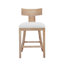Tabourets de comptoir rembourrés en tissu Sipos-579144106